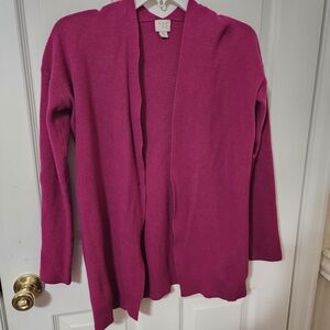 a new day Vibrant Magenta Open Front Cardigan Size xs